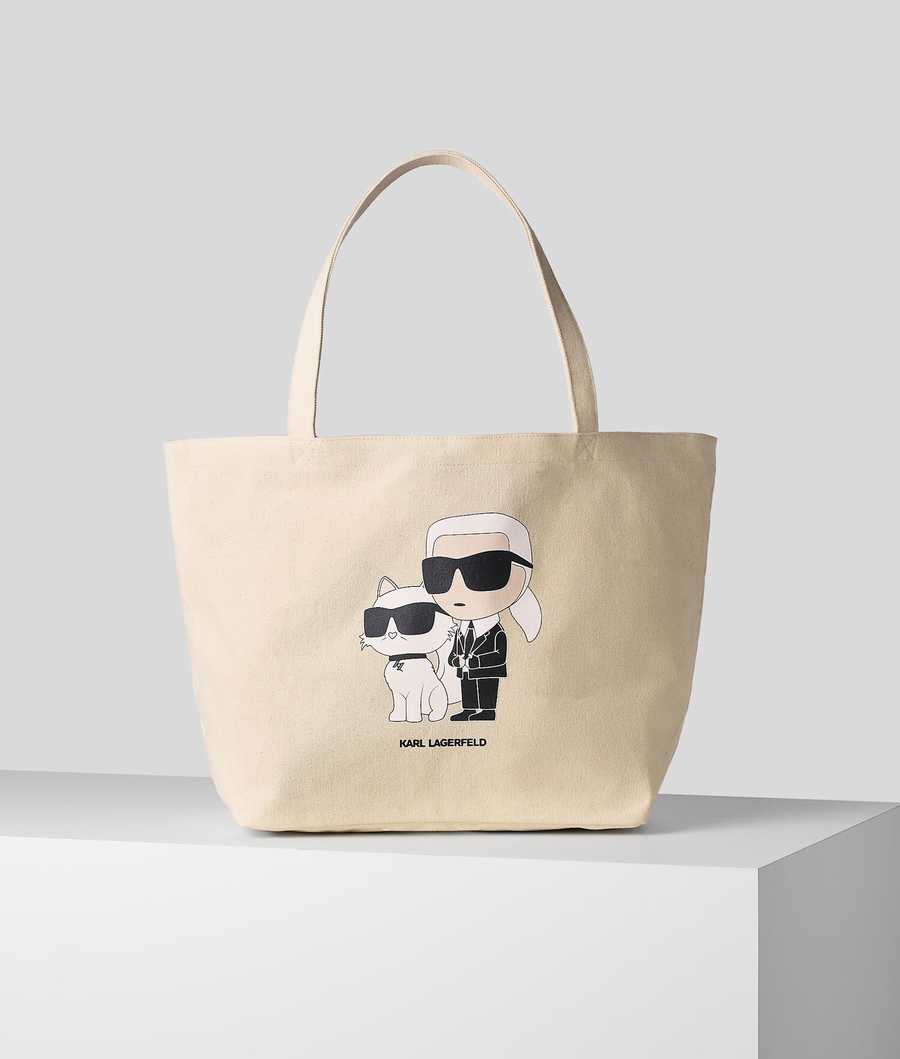 Buy Karl Lagerfeld Women Black Ikonik 2.0 Monogram Coated Canvas Tote Bag  Online - 807646